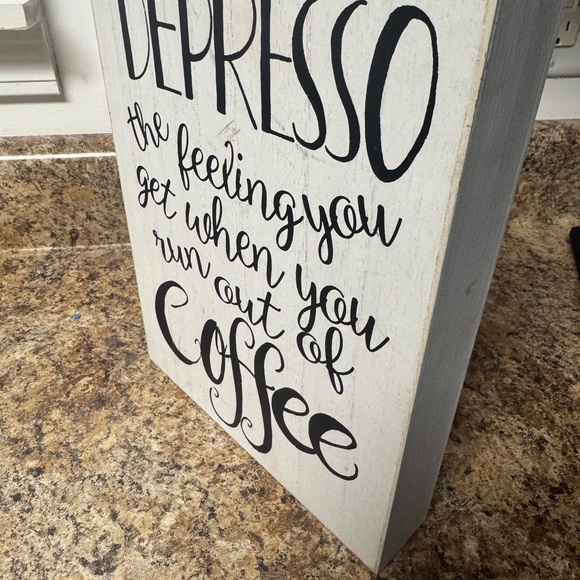 Depresso Coffee Sign - Picture 2 of 2